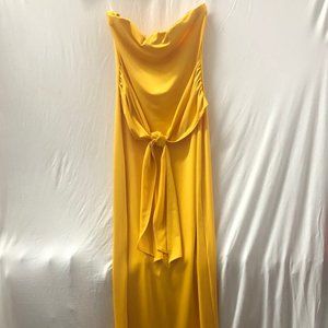 Publik small canary yellow dress with front tie